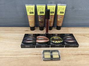 lot 1007 image: New Maybelline Makeup including Fit Me Tinted Moisturizers and Python Metallic Lip Kits