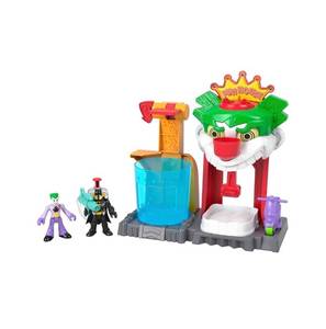 lot 17J image: Brand New Fisher-Price Imaginext DC Super Friends Color Changers The Joker Funhouse Playset