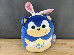 lot 50J image: Brand New Sonic the Hedgehog Squishmallow with Bunny Ears Plush Toy