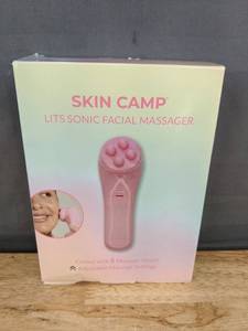 lot 78J image: Brand New Skin Camp LITS Sonic Facial Massager with 5 Massage Heads