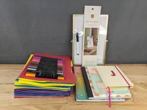 lot 840 image: Brand New Collection of Stationery Items Including Dry Erase Board and Notebooks
