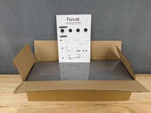 lot 841 image: Brand New Fixwal Floating Wall Shelves Set of 4 in Gray