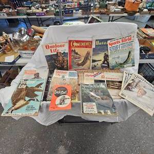 lot 31 image: 1947-48 Outdoor Life Magazines and other Books