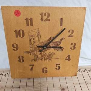 lot 65 image: Funks G Seed Advertising Wall Clock