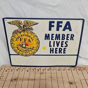 lot 83 image: Original, Like New, FFA Sign 13