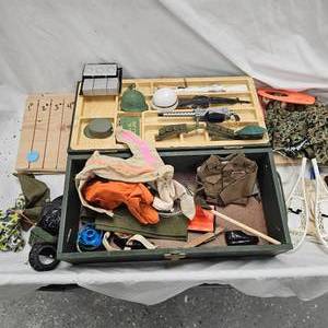 lot 111 image: G.I. Joe Box and Accessories