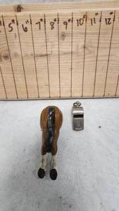 lot 77 image: Vintage Boy Scout Whistle and Cast Iron Horse Back-End Bottle Opener
