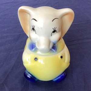 lot 2 image: Small 1940s Elephant Cookie ( or ) Jar