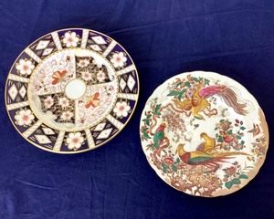 lot 20 image: Pair of Royal Derby Porcelain Plates