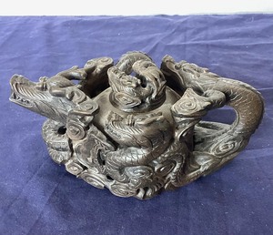 lot 40 image: Chinese Yixing Ware Dragon Teapot