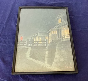 lot 46 image: Antique Japanese Watercolor Painting
