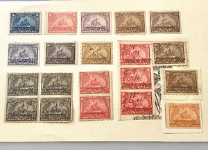 lot 55 image: Group of 20 Vintage U.S. Internal Revenue Documentary Stamps