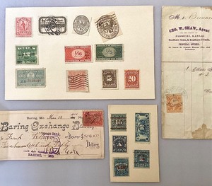 lot 58 image: Group of Vintage Internal Revenue and Other Specialty Stamps