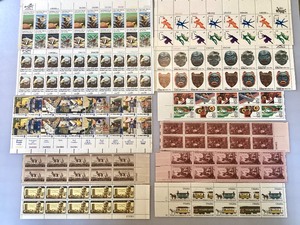 lot 60 image: Group of Vintage Unused Stamp Blocks #2