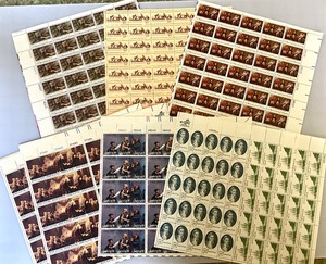 lot 100 image: Group of Vintage Mint Sheet Stamps #7