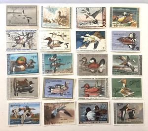 lot 108 image: Group of Vintage Duck Stamps
