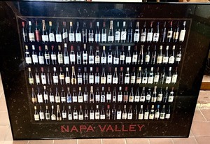 lot 112 image: Pair of Framed Posters Wines of the Napa Valley and Sonoma