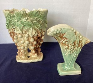 lot 68 image: Vintage Pair of Pottery Vases #2