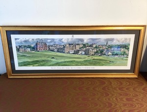 lot 117 image: Panoramic Golf Print The Old Course, St. Andrews