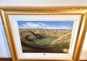 lot 119 image: Signed and Numbered Golf Print Lahinch Golf Club, 6th Hole The Dell,