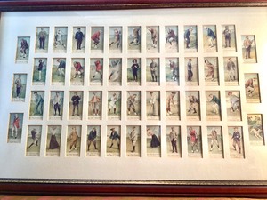 lot 121 image: Framed Collection of 50 Copes Golfers Trade Cards