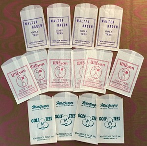 lot 123 image: Group of Vintage Golf Tee Bags