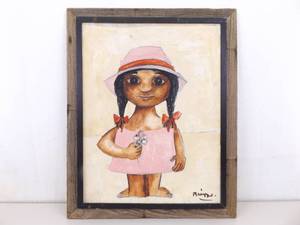 lot 12 image: ORIGINAL Hand Painted Wood Framed Judson Reynolds Briggs Pastel on Board Painting