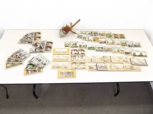 lot 13 image: Antique Stereoscope and Cards