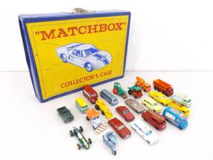 lot 33 image: Lot of Vintage Matchbox Cars in Original Carry Case