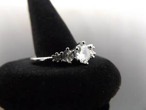 lot 71 image: .925 Sterling Silver Zirconia Ring Size 11