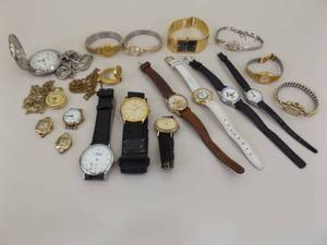 lot 80 image: Lot of Vintage etc. Gold Filled etc. Windup and Quartz Watches
