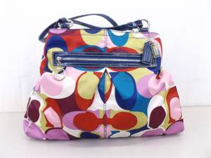 lot 95 image: Authentic COACH Poppy Satchel Shoulder Bag