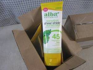 lot 72 image: (EC1) 12 Tubes of Alba Botanica Sun...