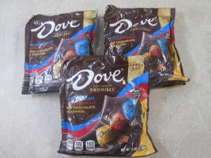 lot 193 image: (B-2) 3 Bags of Dove Assorted Silky...