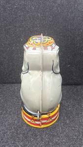 Vintage Elephant Coin Bank with Colorful Design  5" Tall
