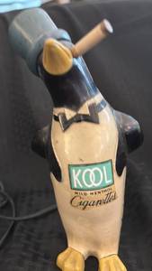 lot 84 image: Vintage Electric Kool Penguin Ashtray Lighter with Wear