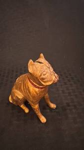 lot 104 image: Vintage Cast Iron Bulldog Coin Bank