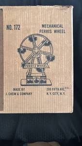 lot 116 image: Vintage Mechanical Ferris Wheel by J. Chein & Company with Original Box