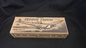 lot 122 image: Vintage Junior Flying Tiger No. 25 Toy Airplane in Box