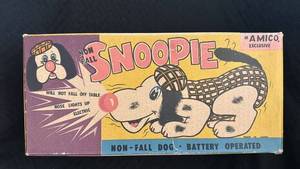 lot 141 image: Vintage Amico Snoopy Battery-Operated Non-Fall Dog Toy