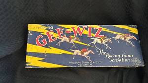 lot 143 image: Vintage Gee-Wiz No. 40 Racing Game with Original Box
