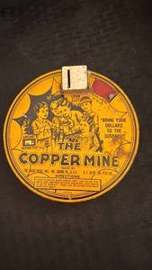 lot 157 image: Vintage The Copper Mine Coin Bank with Mechanical Action