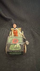 lot 185 image: Vintage Lehmann OHO Wind-Up Tin Toy Car with Driver