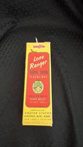 lot 246 image: Vintage Lone Ranger Signal Siren Flashlight with Box