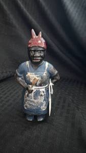 lot 247 image: Antique Cast Iron Black Americana Mammy Bank