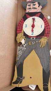 lot 281 image: Vintage Parks Fast Draw Cowboy Dart Timer Set