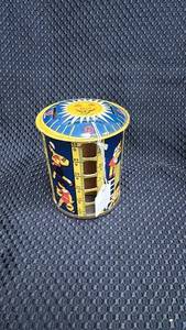 lot 308 image: Vintage Sunshine Tin Mechanical Bank with Coin Slots