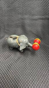 lot 310 image: Vintage Wind-Up Elephant Toy with Maracas
