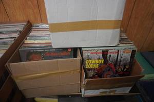 lot 19 image: 3 Boxes of Various LP Records With Christian, Religious and Old Country Theme From a Variety of Artists