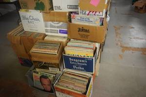 lot 48 image: 20 Boxes of Vintage LP Records From Various Artists